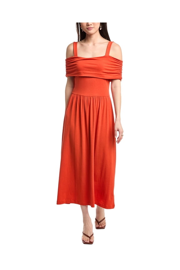 womens Tamaira Midi Dress, XXL, Red