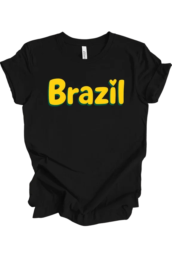 Nation Shirt Brazilian Pride Supporter Soccer Fan Latin America Gift Unisex T-Shirt, up to Size 5XL