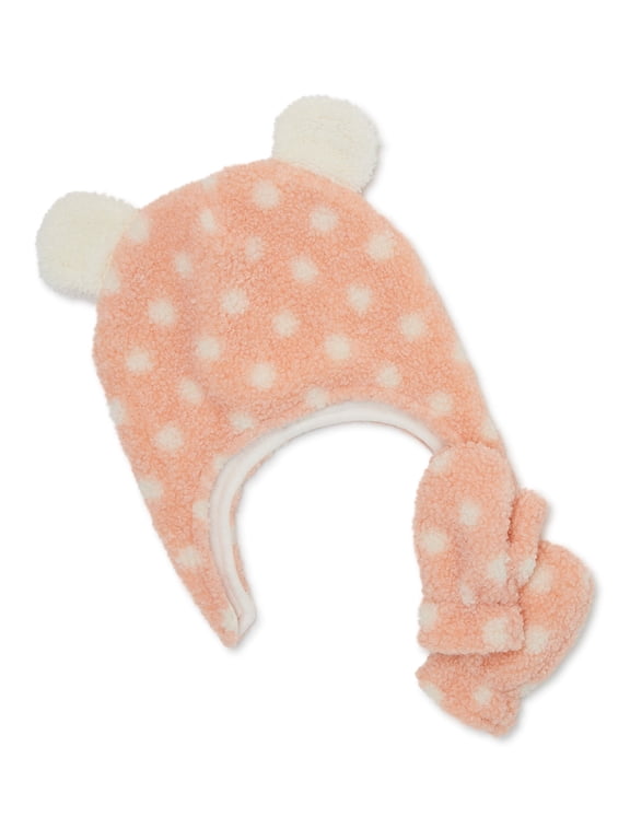 Toddler Faux Sherpa Hat and Mitten Set, 2-Piece, One Size