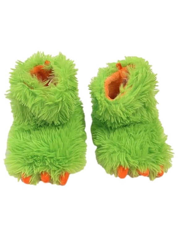 Unisex Claw Foot Slippers - Green, 11/12