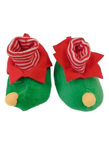 Unisex Elf Holiday Slippers - Size 3