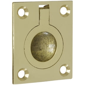 National Hardware N219063 V1870 1-1/2" Flush Ring Pull Solid Brass Finish