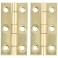 thumbnail image 1 of National Hardware N211-235 Decorative Narrow Hinge, 2 in H Door Leaf, 0.04 in Thick Door Leaf, Brass, Solid Brass, 5 lb, 1 of 7
