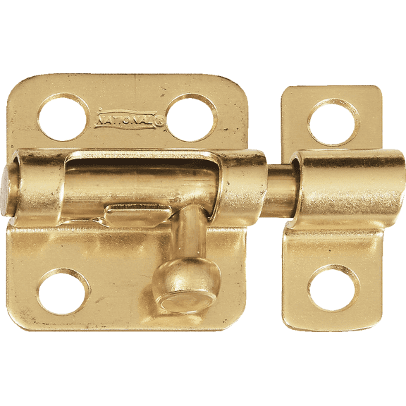 National 1834 Solid Brass Door Barrel Bolt - Pack of 12  Construction & DIY Use, Standard Hardware Spec