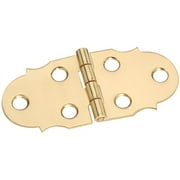 Stanley Solid Brass Miniature Decorative Hinge, 1-5/16 L X 2-7/8 Open,Two