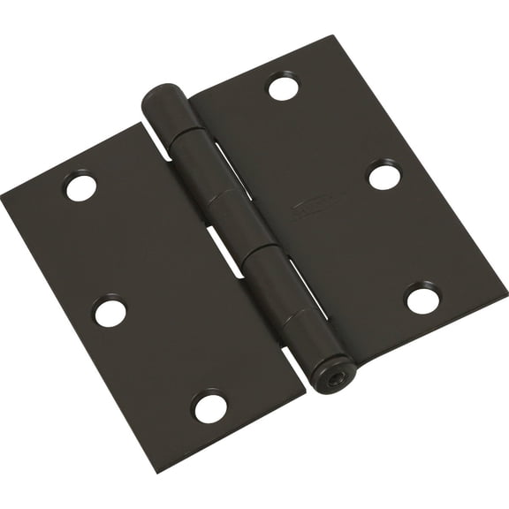 National 3 In. Square Door Hinge - Pack of 12