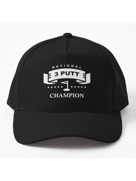 National 3 Putt Champion Baseball Hat, Everyday Sports Statement Design, Classic Cap