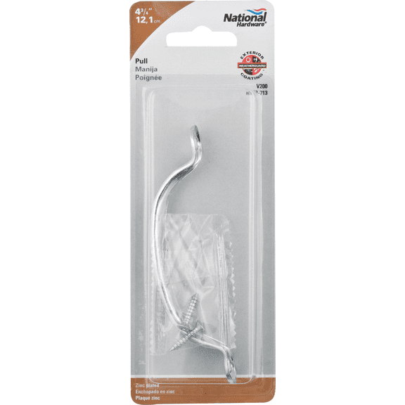 National 4-3/4 In. Door Pull - Single Pack Residential Use, Standard Application