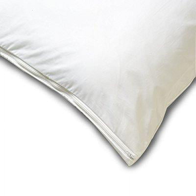 White Cotton Hypoallergenic Standard/Queen Pillow Protector