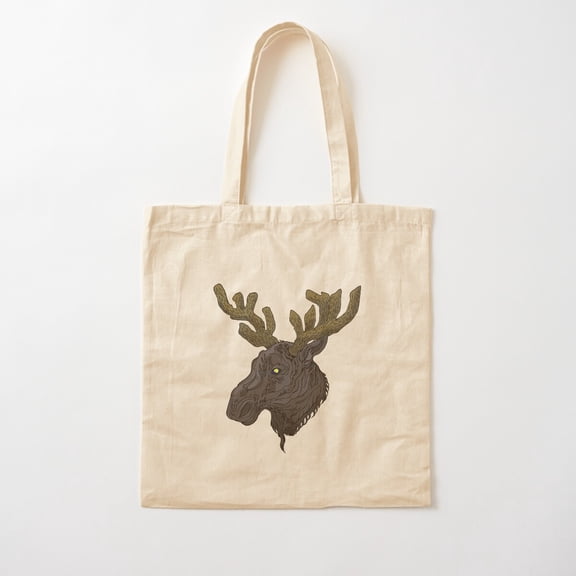 National Animal Of Sweden: Eurasian Elk Canvas Tote Bags, Reusable Shopping Bag