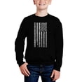 thumbnail image 1 of National Anthem Flag - Boy's Word Art Crewneck Sweatshirt, 1 of 3