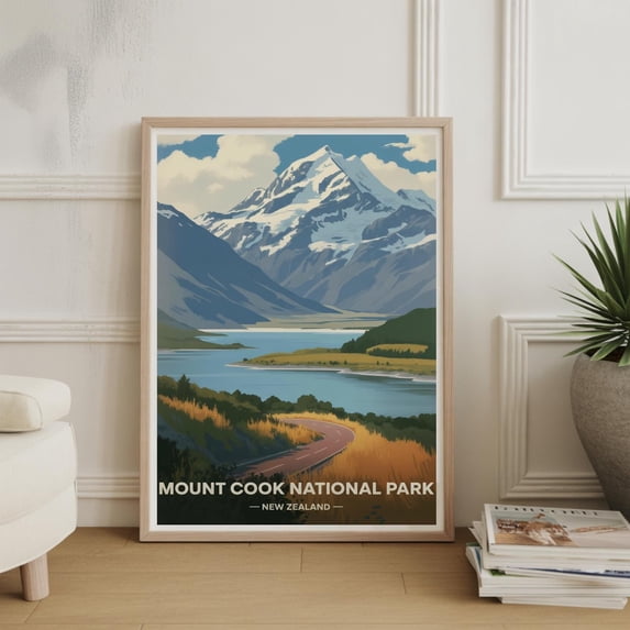 National Aoraki Mount Cook Park New Zealand Landscape South Island ...