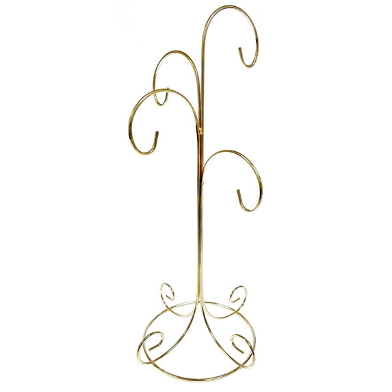 National Artcraft 14-1/4" Gold 4-Hook Ornament Display Stand (Pg/1)