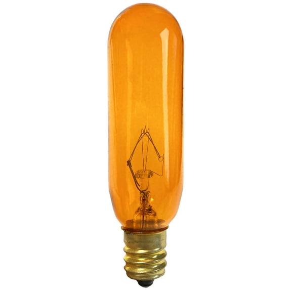 National Artcraft® 15 Watt Transparent Amber T6 Tube Candelabra Incandescent Light Bulb (Pkg/5)