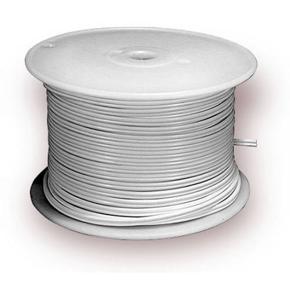 National Artcraft #18 AWG White Electrical Cord In Bulk On 250 Foot Spools (1 spool)