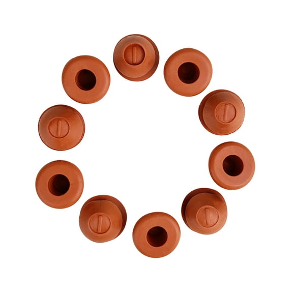 National Artcraft® 3/8" Red Synthetic Rubber Stopper for Salt and Pepper Shakers