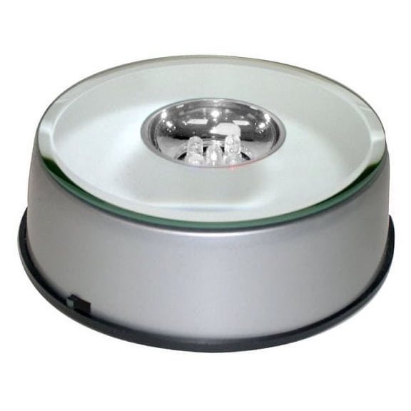 National Artcraft 4-1/4" Lighted Rotating Mirror Top Display Base with LED lights