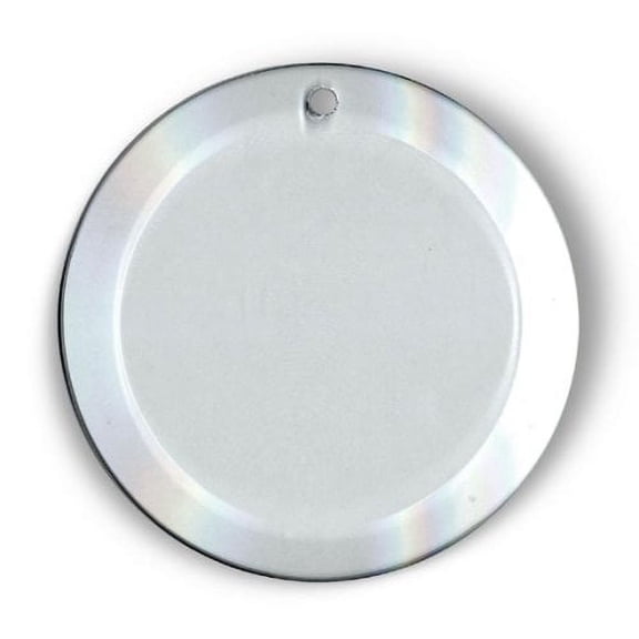 National Artcraft 4" Round Clear Blank Glass Suncatchers - (Pkg/6)