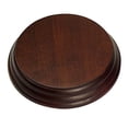 thumbnail image 1 of National Artcraft® 4" Round Wood Display Base - Walnut Finish (Pkg/3), 1 of 1