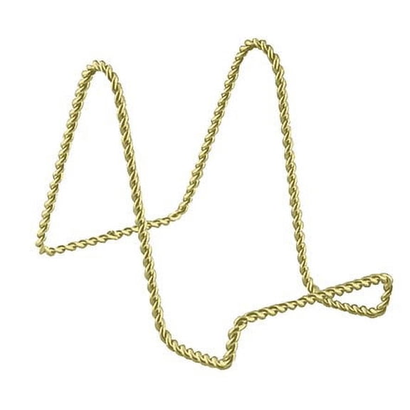 National Artcraft® 5" x 6" Brass-Finish Twisted-Wire Display Stand (Pkg/1)
