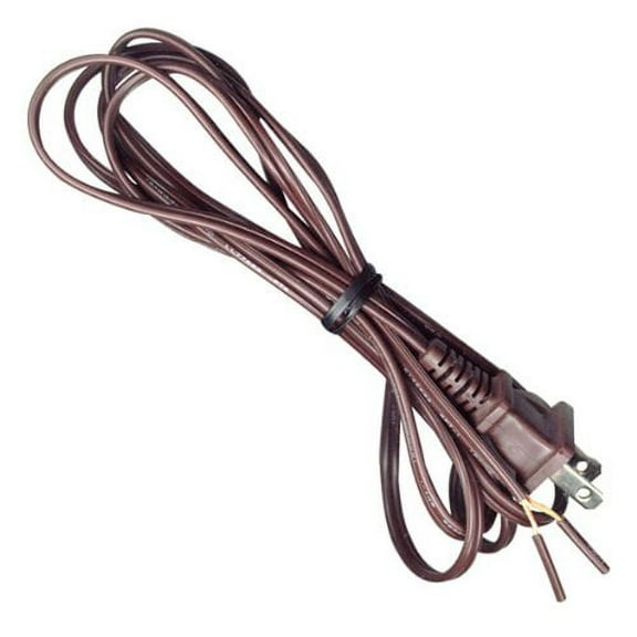 National Artcraft® 8' Brown Replacement Cord with Molded Plug and 3/4" Stripped Ends (Pkg/1)
