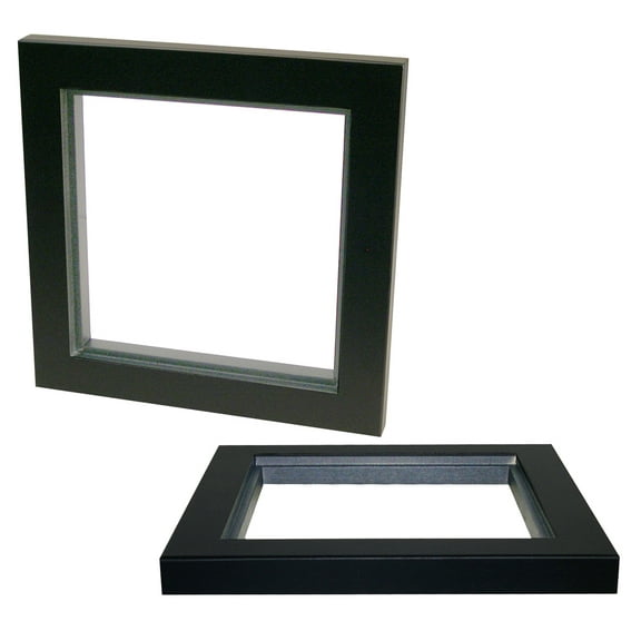 National Artcraft® 8" x 8" Satin Black Wood Frame Holds 6" x 6" Mirror or Tile (Pkg/1)
