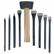 National Artcraft 9-Piece Stone Carving Set with Roll-Up Canvas Storage Pouch