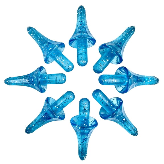 National Artcraft® ASTRO Glitter Ceramic Christmas Tree Lights - AQUA - 25/pack