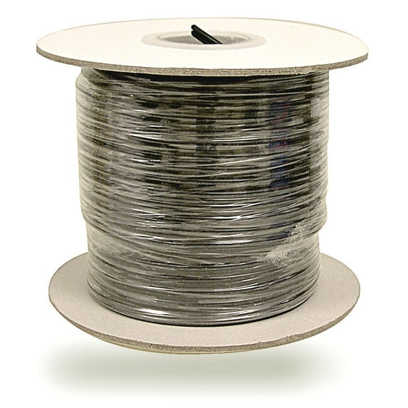 National Artcraft Black Electrical Cord In Bulk On 250 Foot Spools - SPT-1 #18 AWG Wire (2 Spools)