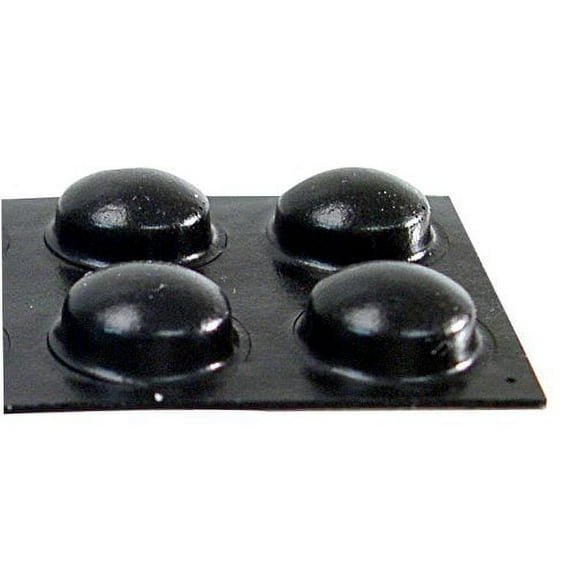 National Artcraft Black Polyurethane Bumper Pads With Adhesive Back Cushions Glass, Furniture, Vases, Pictures, Doors, Drawers And More (Pkg/50)
