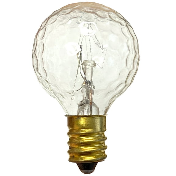 National Artcraft Blinking Holiday Light Bulbs with a Golf Ball Style Design - CLEAR - (Pkg/10)