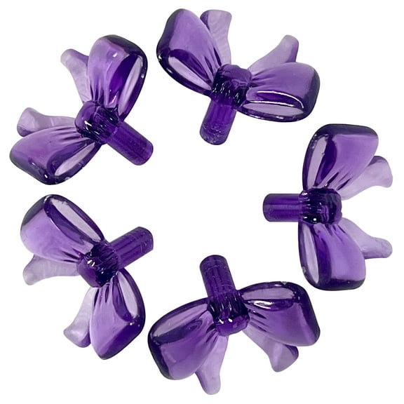 National Artcraft® Bow-Shaped Ceramic Christmas Tree Lights - Purple (80 Pieces)