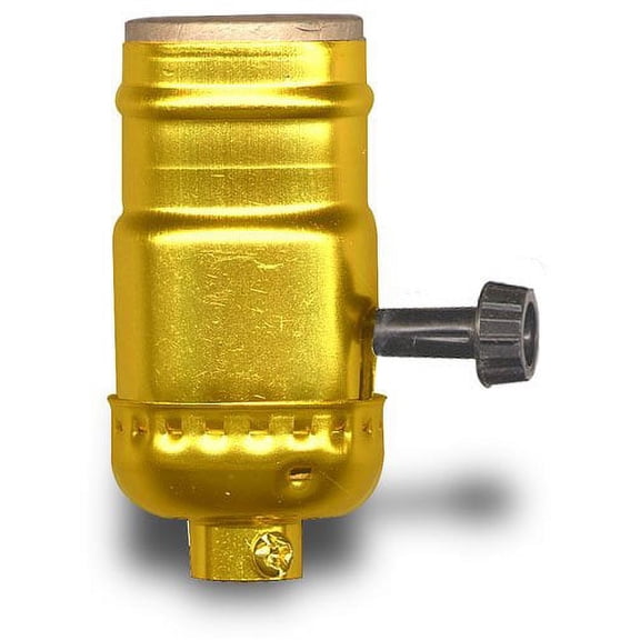 National Artcraft® Brass Finish E-26 Edison Lamp Socket with Turn Knob (Pkg/2)