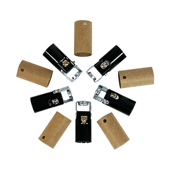 National Artcraft Candelabra Lamp Socket with Short Threaded Mounting Bracket (Pkg/5)