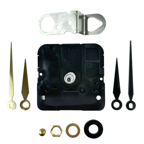 National Artcraft Clock Movement Kit with Hands and 7/16"L Shaft Fits Dials Up To 5/16" Thick