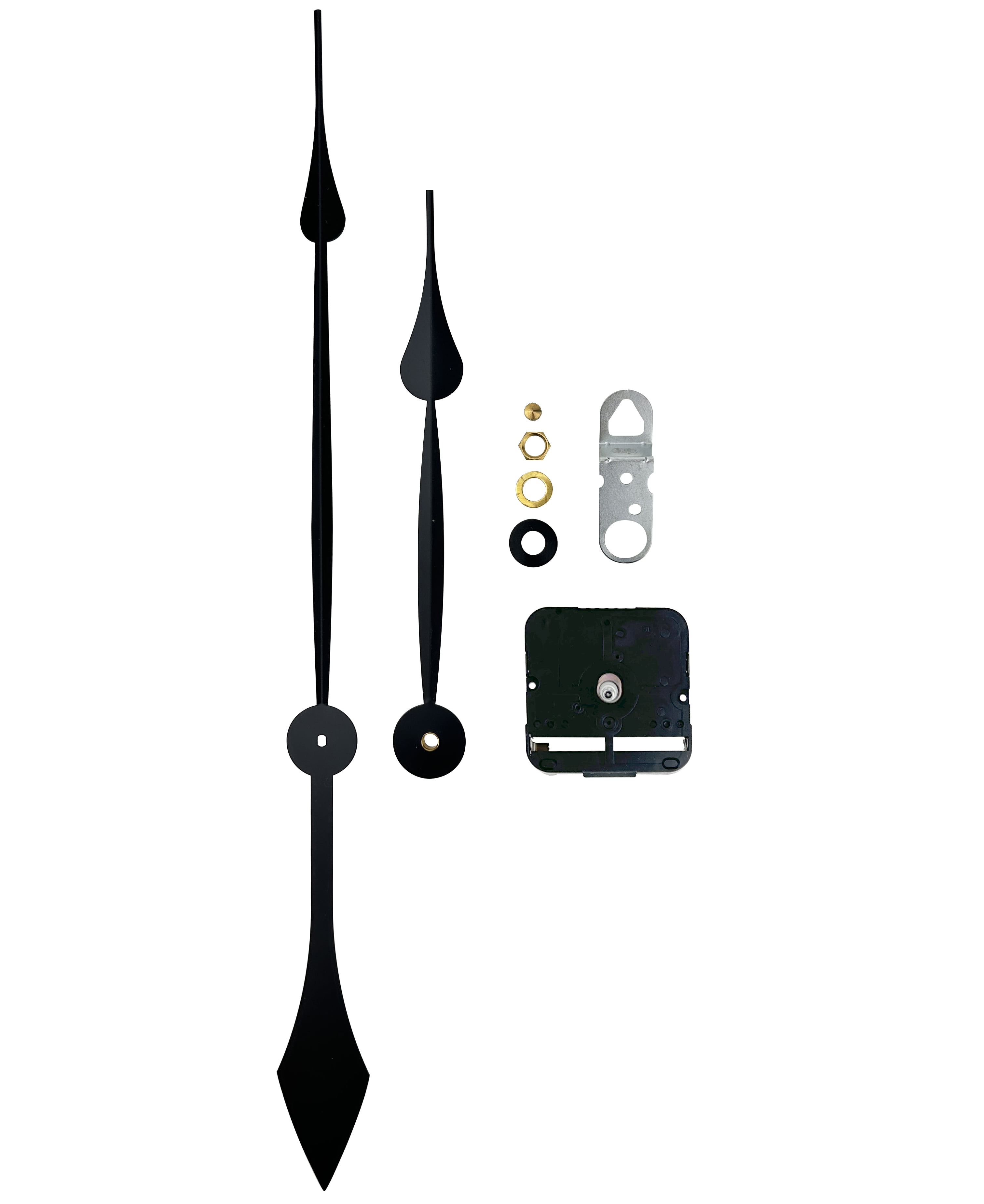 National Artcraft Clock Movement Kit with 11/16 Inch Long Shaft and Large Hands - Fits Clock Faces Up to 9/16 Inch Thick and 24-30 Inches in Diameter -  (1/Pkg)