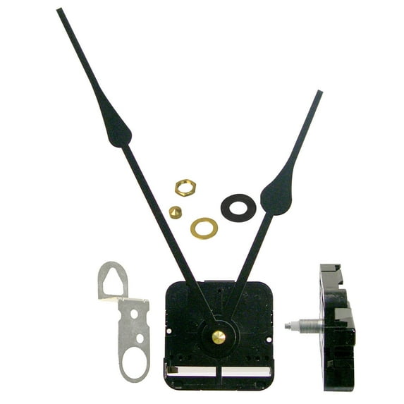 National Artcraft Clock Movement Kit with Long Hands and 7/16"L Shaft Fits Dials Up To 5/16" Thick (Pkg/1)