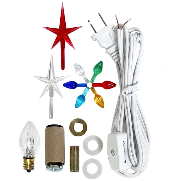 National Artcraft Complete Ceramic Tree Lighting Kit - Fits 7"-11" Trees
