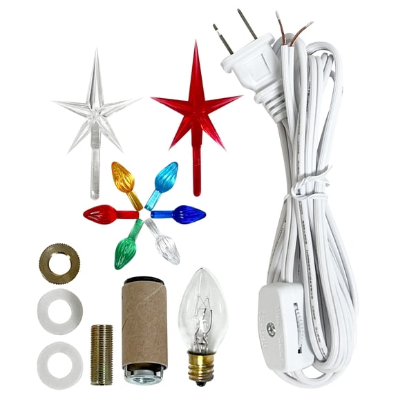 National Artcraft Complete Ceramic Tree Lighting Kit - Fits 7"-11" Trees