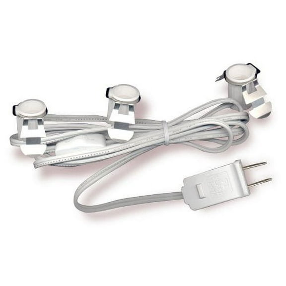 National Artcraft Electric Cord Set Has Three Clip-In Sockets, A Switch And A Safety-Fused Plug (Pkg/1)
