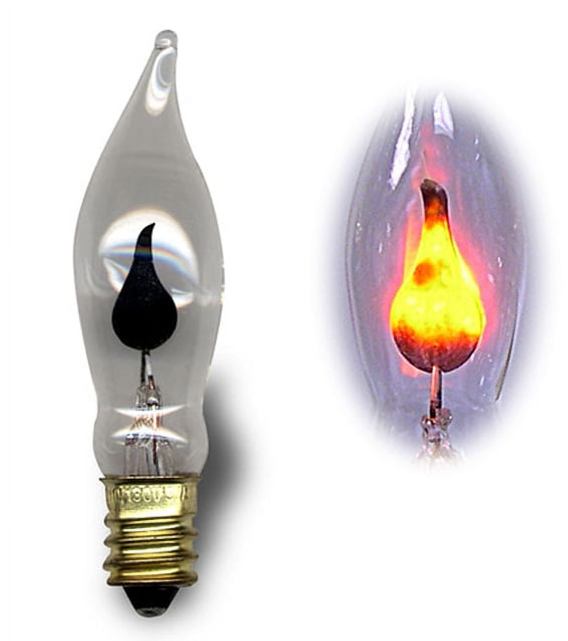 National Artcraft® Flicker-Flame 3W Light Bulb - Imitates the Look of a ...