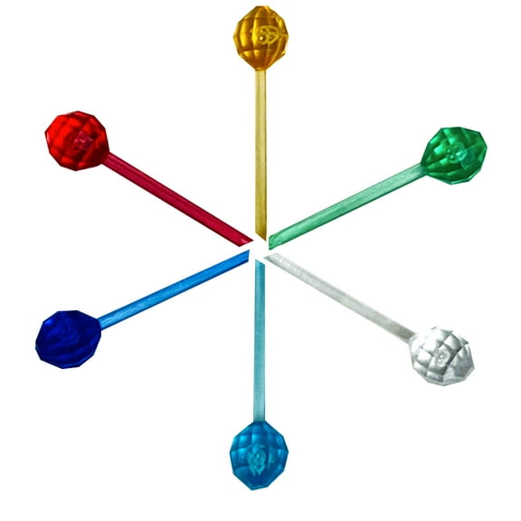 National Artcraft LARGE Globe Pinlites with 1" Tall x 1/4" Round Faceted Head for Ceramic Christmas Trees - (200/pack)