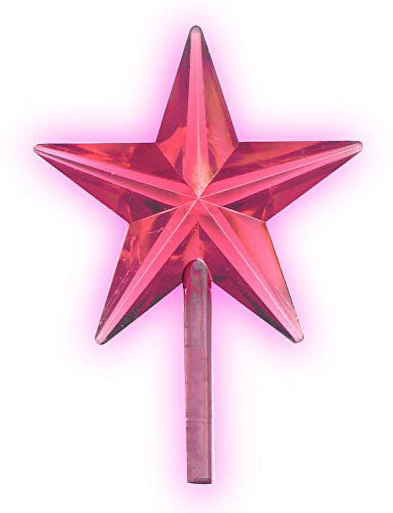 National Artcraft LARGE Traditional Style Star for Ceramic Christmas Trees - Pink (Pkg/5)