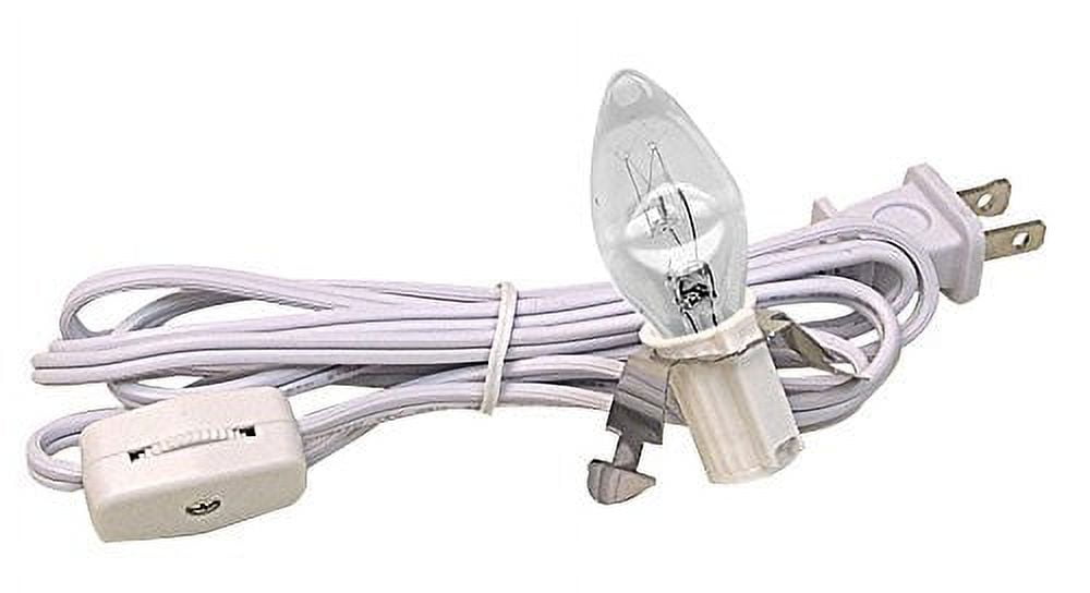 Light Kit Clear Wire With Switch - 12 ft Light Socket Cord