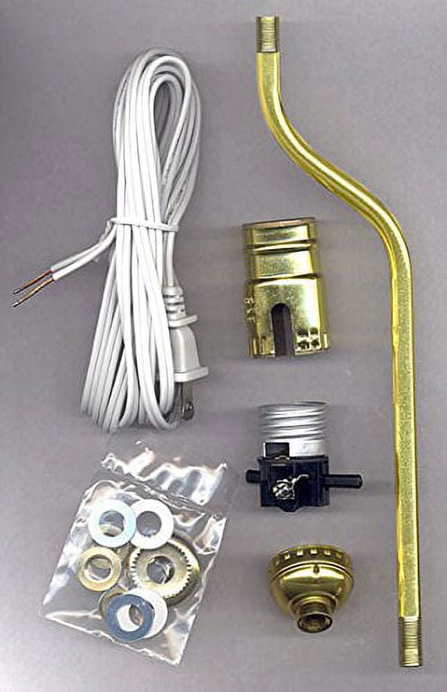 National Artcraft Lamp Making Kit Includes Socket, Cord And Hardware And An  14 Offset Figurine Pipe For Adding a 10-11 Figurine