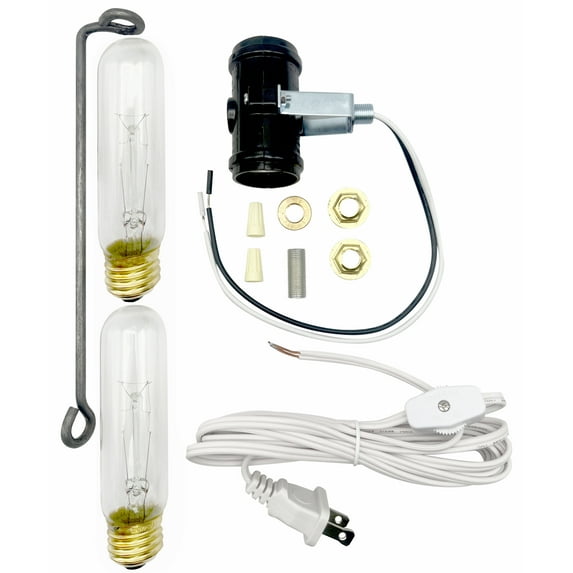National Artcraft Lighting Kit for Tall Ceramic Christmas Trees - Double Socket and Two Tubular Bulbs