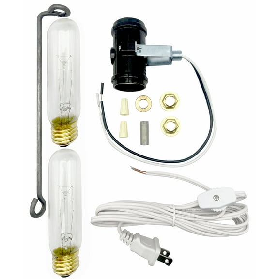 National Artcraft Lighting Kit for Tall Ceramic Christmas Trees - Double Socket and Two Tubular Bulbs