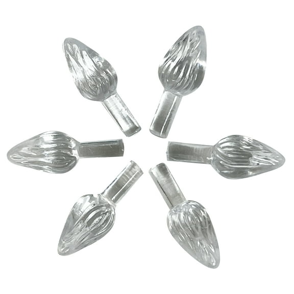 National Artcraft MEDIUM Twist-Style Ceramic Christmas Tree Light Ornaments - (144/Pack)