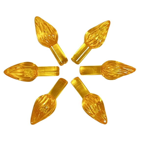National Artcraft MEDIUM Twist-Style Ceramic Christmas Tree Lights - GOLD (144 Pieces)