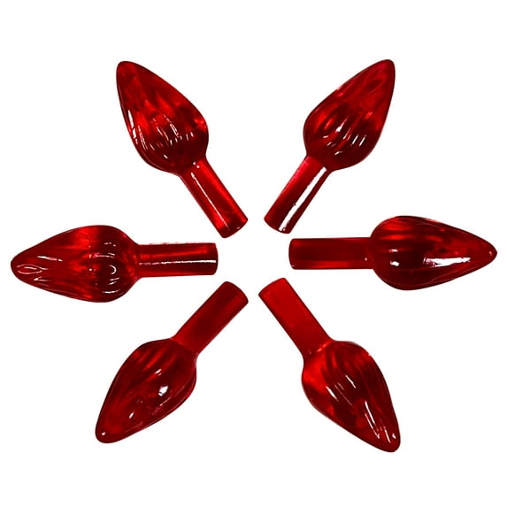 National Artcraft® MEDIUM Twist-Style Ceramic Christmas Tree Lights - RED (432 Pcs)